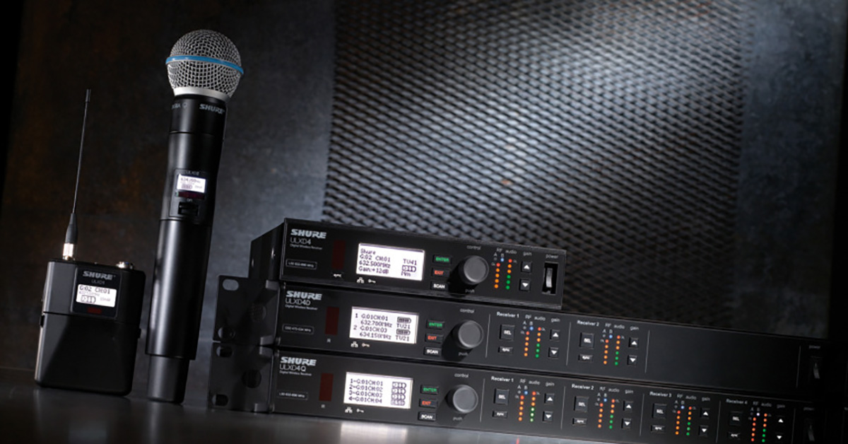 Shure brings VHF frequency band for ULXD and QLXD